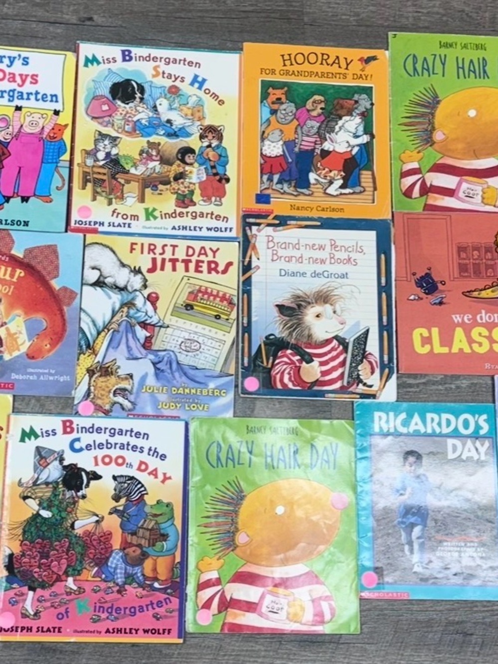 Lot of 13 Children’s Picture Books - Back to School Theme, Lower Elementary